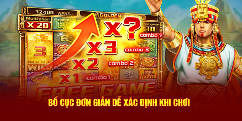 Bố cục đơn giản dễ xác định khi chơi 